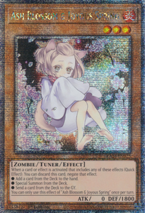 Ash Blossom & Joyous Springs (Alt. Art) - RA04-EN025 - Quarter Century Secret Rare 1st Edition