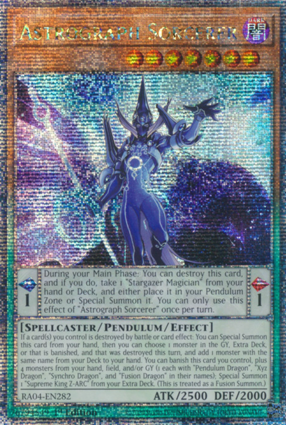 Astrograph Sorcerer - RA04-EN282 - Quarter Century Secret Rare 1st Edition