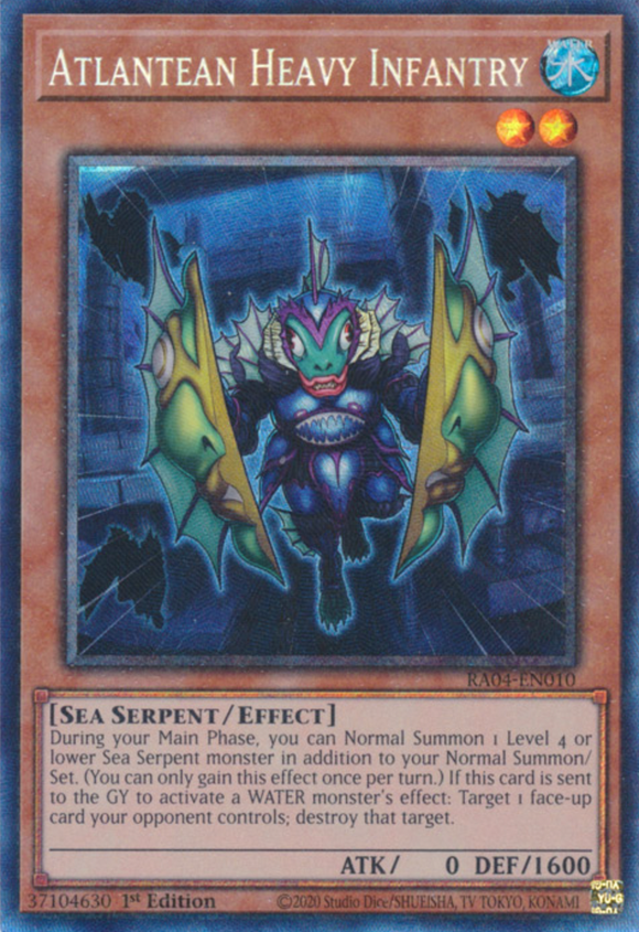 Atlantean Heavy Infantry - RA04-EN010 - Collector's Rare 1st Edition