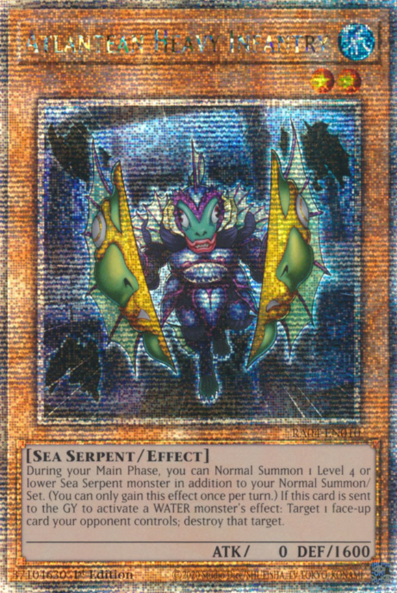 Atlantean Heavy Infantry - RA04-EN010 - Quarter Century Secret Rare 1st Edition