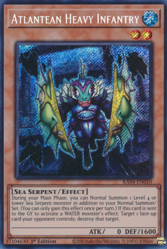 Atlantean Heavy Infantry - RA04-EN010 - Secret Rare 1st Edition