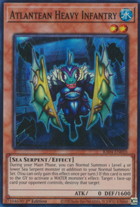 Atlantean Heavy Infantry - RA04-EN010 - Super Rare 1st Edition