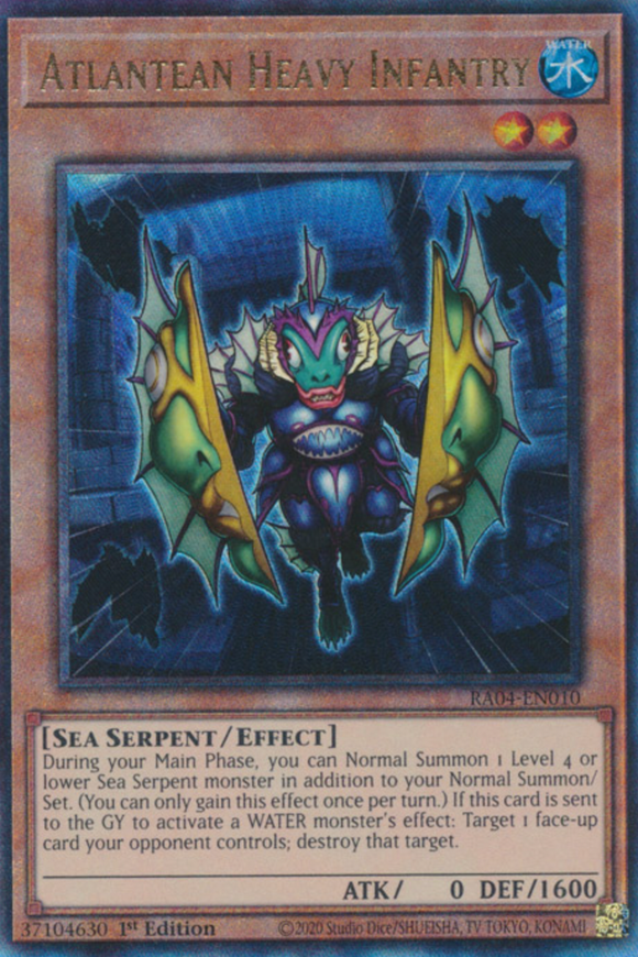 Atlantean Heavy Infantry - RA04-EN010 - Ultimate Rare 1st Edition