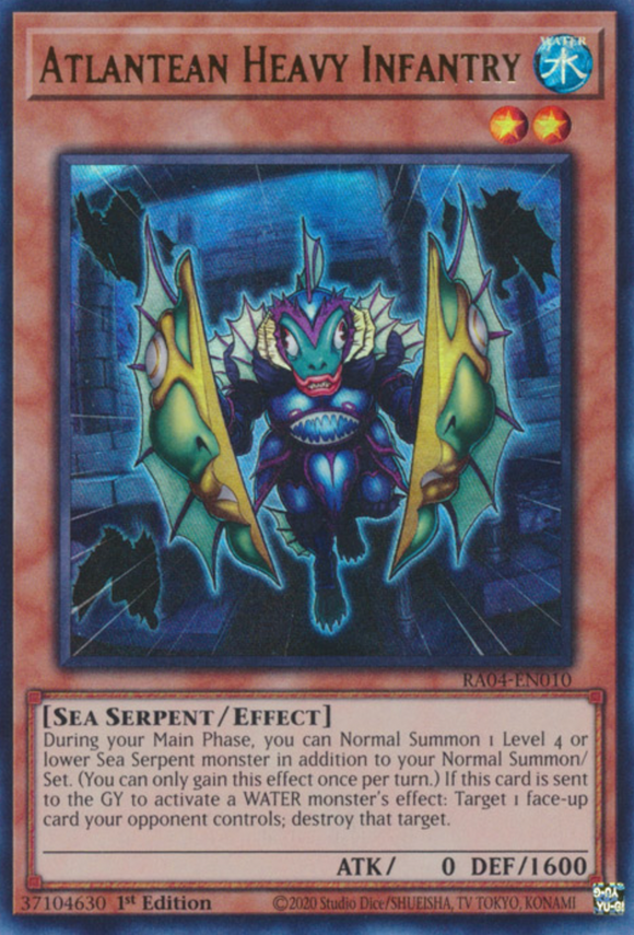 Atlantean Heavy Infantry - RA04-EN010 - Ultra Rare 1st Edition