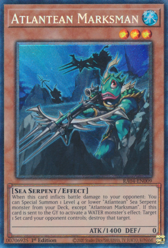 Atlantean Marksman - RA04-EN009 - Collector's Rare 1st Edition