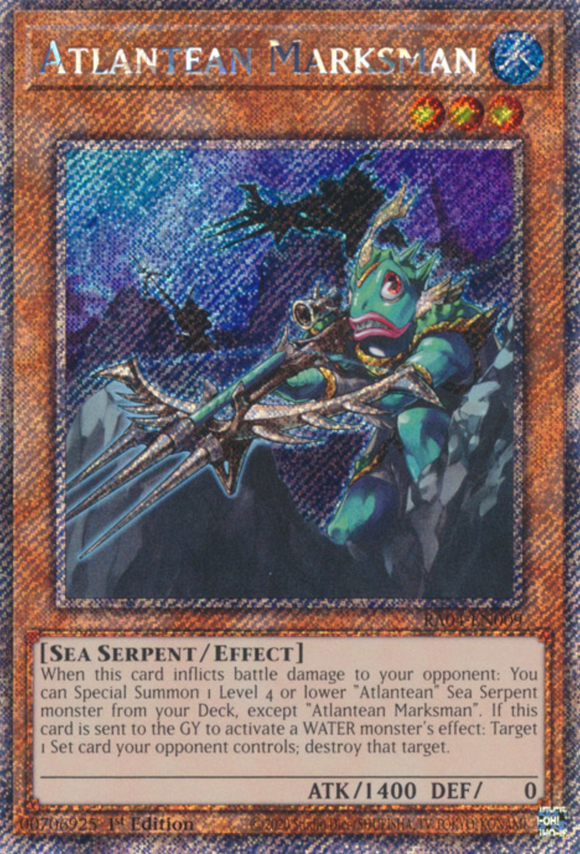 Atlantean Marksman - RA04-EN009 - Platinum Rare 1st Edition