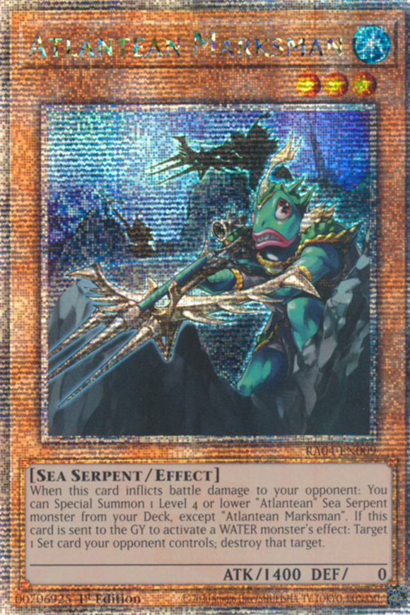 Atlantean Marksman - RA04-EN009 - Quarter Century Secret Rare 1st Edition