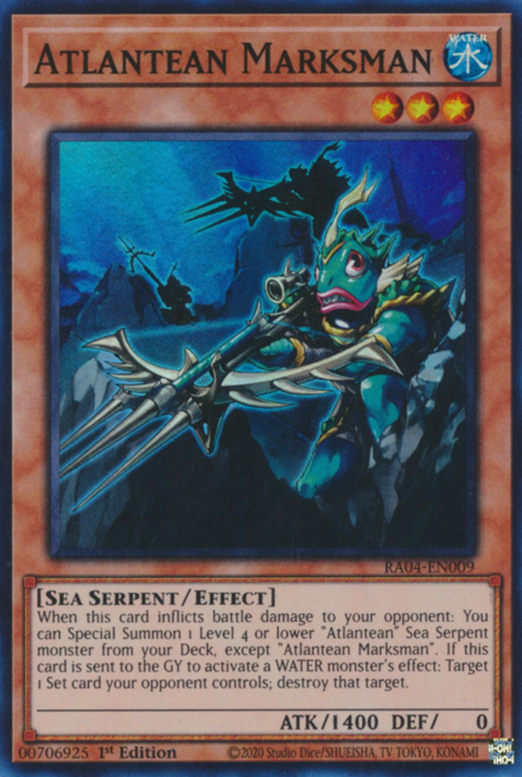 Atlantean Marksman - RA04-EN009 - Super Rare 1st Edition