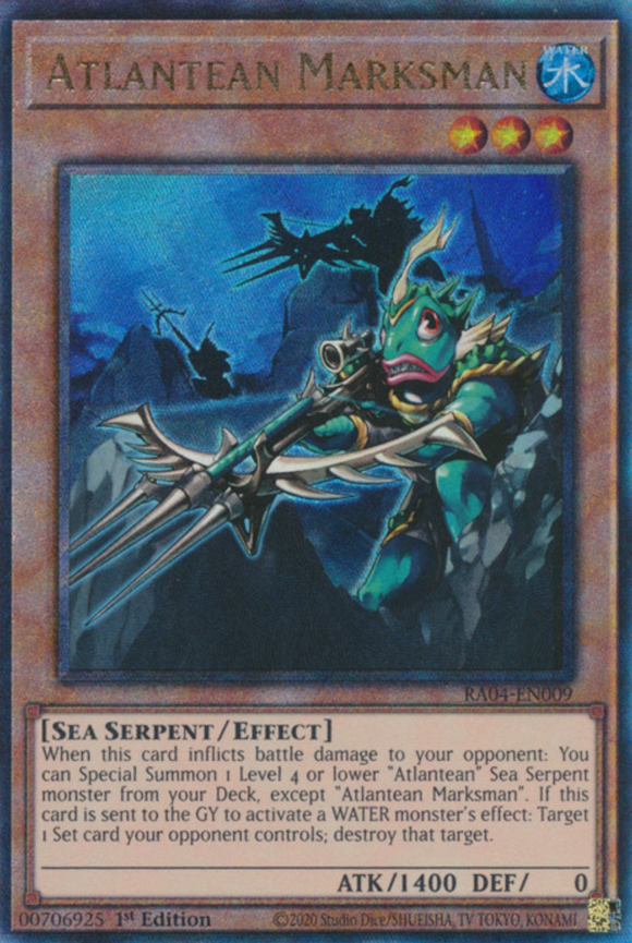 Atlantean Marksman - RA04-EN009 - Ultimate Rare 1st Edition
