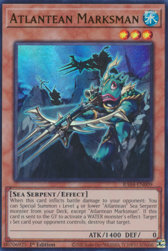 Atlantean Marksman - RA04-EN009 - Ultra Rare 1st Edition