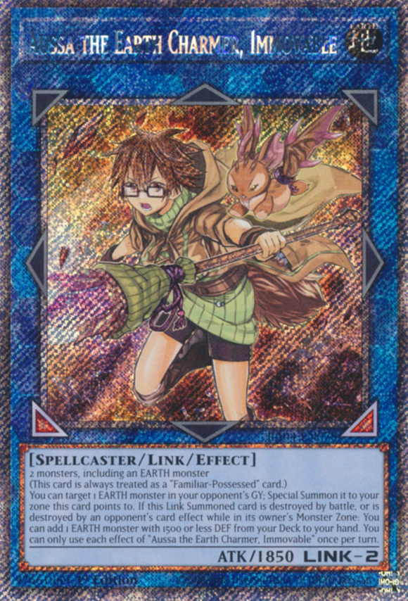 Aussa the Earth Charmer, Immovable - RA04-EN078 - Platinum Rare 1st Edition
