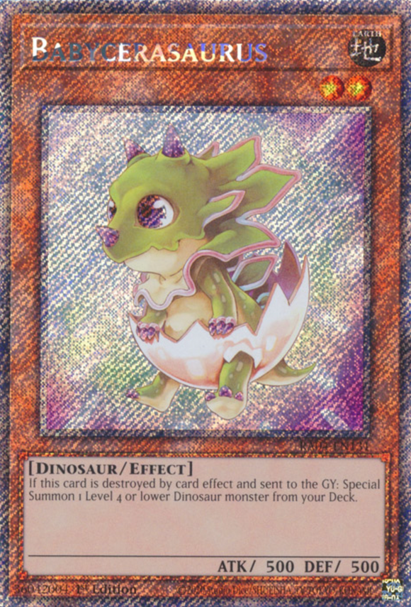 Babycerasaurus - RA04-EN131 - Platinum Secret Rare 1st Edition
