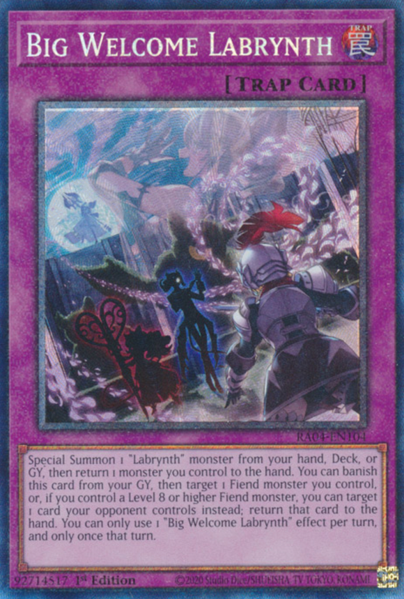 Big Welcome Labrynth - RA04-EN104 - Collector's Rare 1st Edition