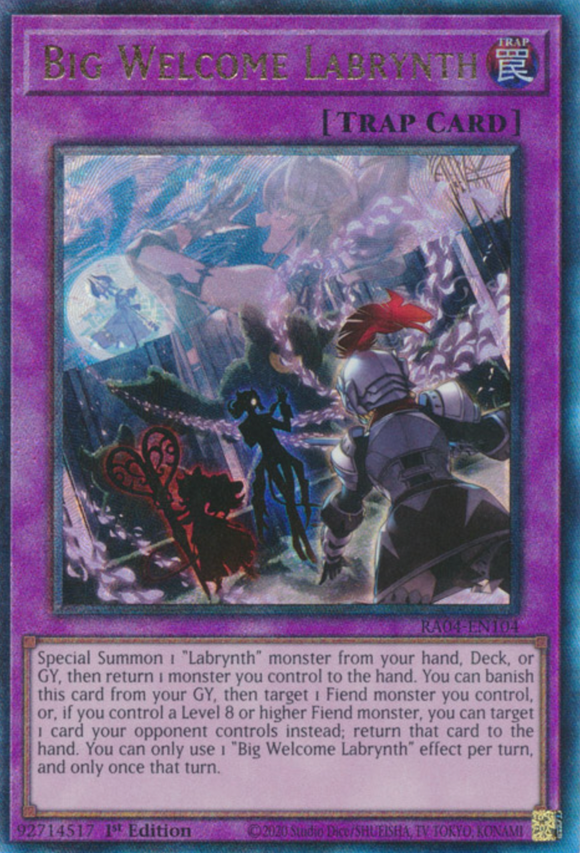 Big Welcome Labrynth - RA04-EN104 - Ultimate Rare 1st Edition