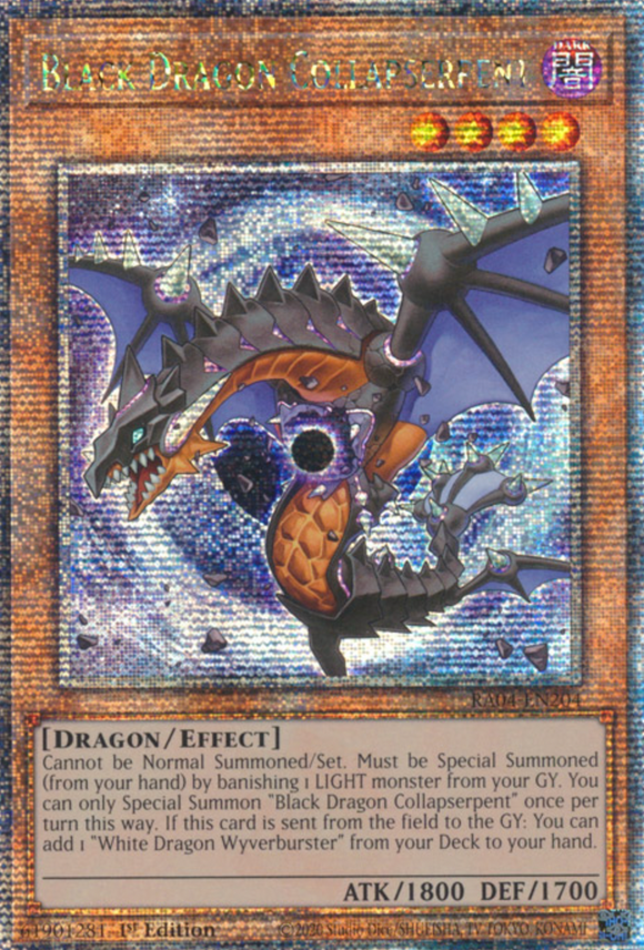 Black Dragon Collapserpent - RA04-EN204 - Quarter Century Secret Rare 1st Edition