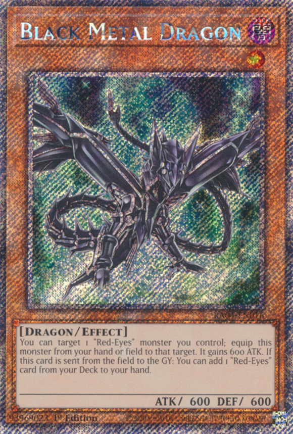 Black Metal Dragon - RA04-EN016 - Platinum Rare 1st Edition