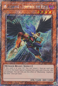 Blackwing - Zephyros the Elite - RA04-EN145 - Platinum Secret Rare 1st Edition