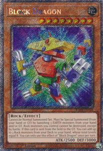 Block Dragon - RA04-EN268 - Platinum Secret Rare 1st Edition