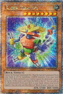 Block Dragon - RA04-EN268 - Quarter Century Secret Rare 1st Edition