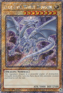 Blue-Eyes White Dragon (Movie. Art) - RA04-EN108 - Platinum Secret Rare 1st Edition