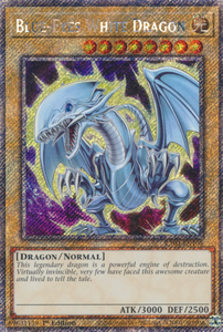 Blue-Eyes White Dragon (Tin. Art) - RA04-EN108 - Platinum Secret Rare 1st Edition