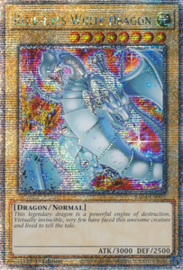 Blue-Eyes White Dragon (Alt. Art) - RA04-EN002 - Quarter Century Secret Rare 1st Edition