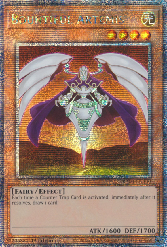Bountiful Artemis - RA04-EN130 - Quarter Century Secret Rare 1st Edition