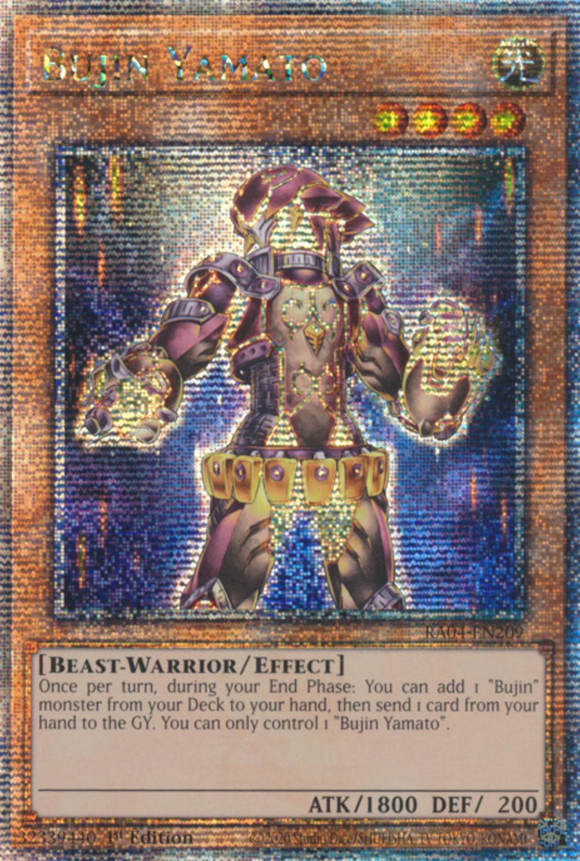 Bujin Yamato - RA04-EN209 - Quarter Century Secret Rare 1st Edition