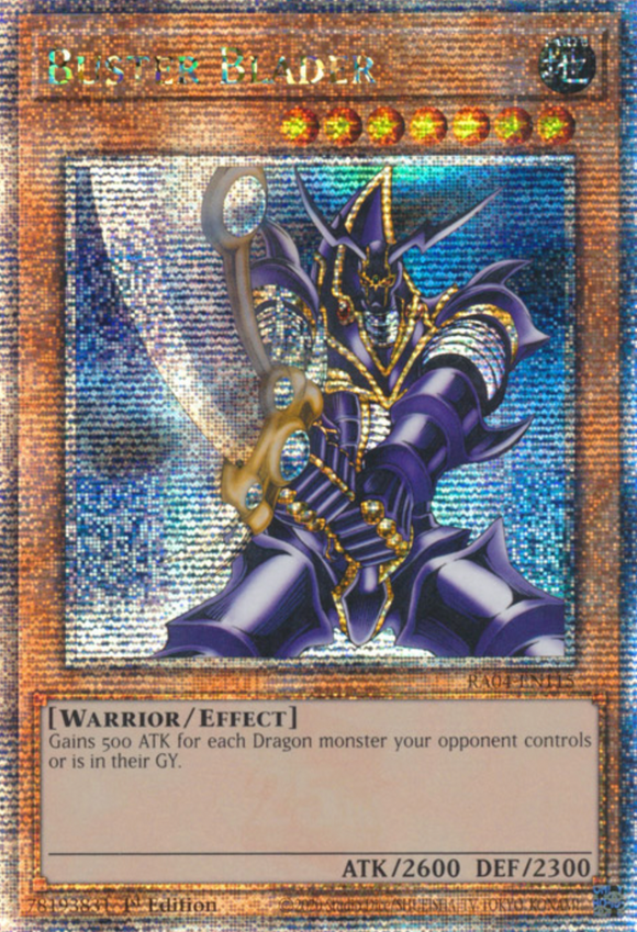 Buster Blader - RA04-EN115 - Quarter Century Secret Rare 1st Edition
