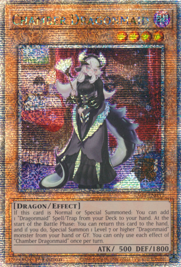 Chamber Dragonmaid - RA04-EN032 - Quarter Century Secret Rare 1st Edition