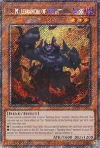 Cir, Malebranche of the Burning Abyss - RA04-EN234 - Platinum Secret Rare 1st Edition