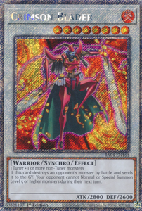 Crimson Blader - RA04-EN161 - Platinum Secret Rare 1st Edition