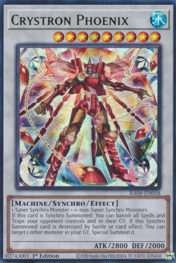 Crystron Phoenix - RA04-EN058 - Ultra Rare 1st Edition