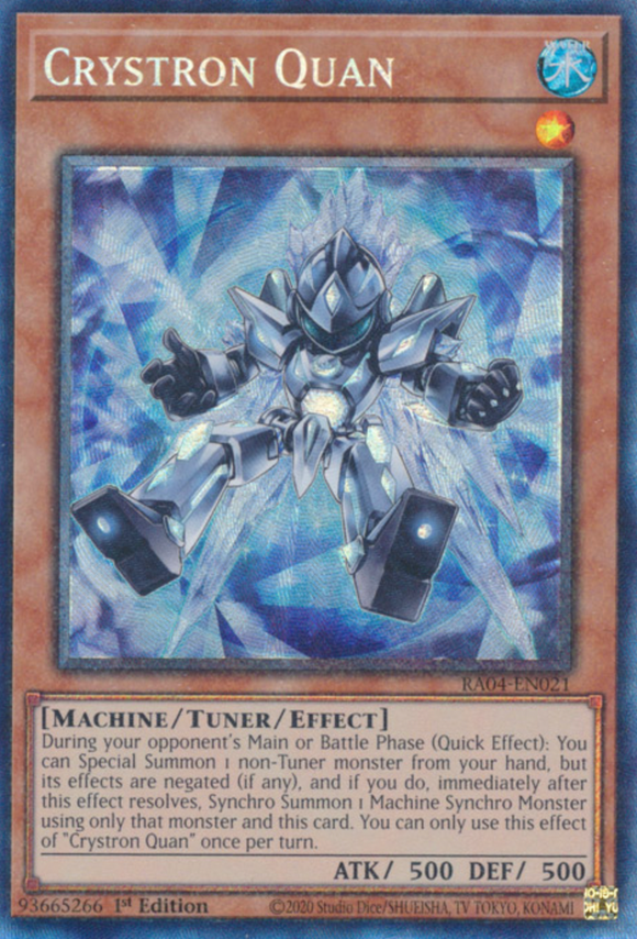 Crystron Quan - RA04-EN021 - Collector's Rare 1st Edition