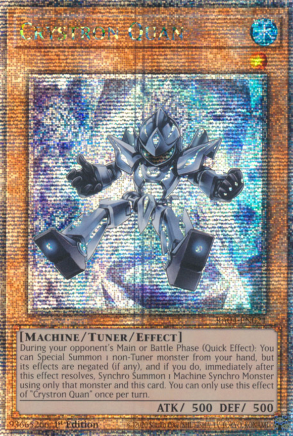 Crystron Quan - RA04-EN021 - Quarter Century Secret Rare 1st Edition