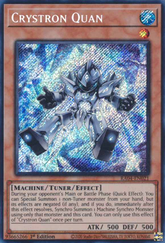 Crystron Quan - RA04-EN021 - Secret Rare 1st Edition