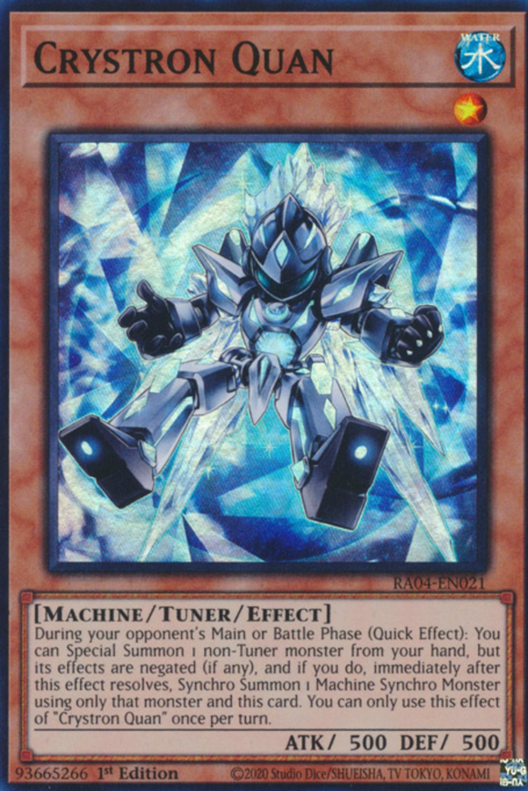 Crystron Quan - RA04-EN021 - Super Rare 1st Edition