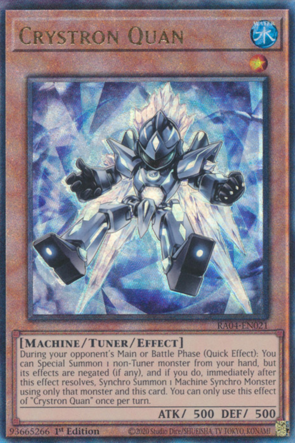 Crystron Quan - RA04-EN021 - Ultimate Rare 1st Edition