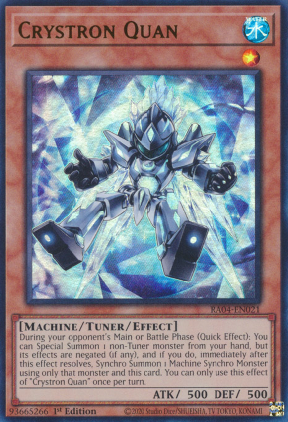 Crystron Quan - RA04-EN021 - Ultra Rare 1st Edition