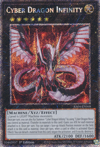 Cyber Dragon Infinity - RA04-EN068 - Platinum Secret Rare 1st Edition