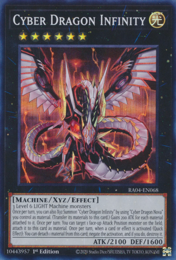 Cyber Dragon Infinity - RA04-EN068 - Super Rare 1st Edition