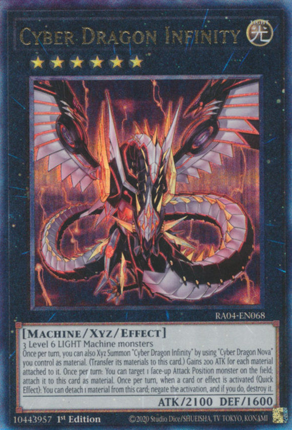 Cyber Dragon Infinity - RA04-EN068 - Ultimate Rare 1st Edition