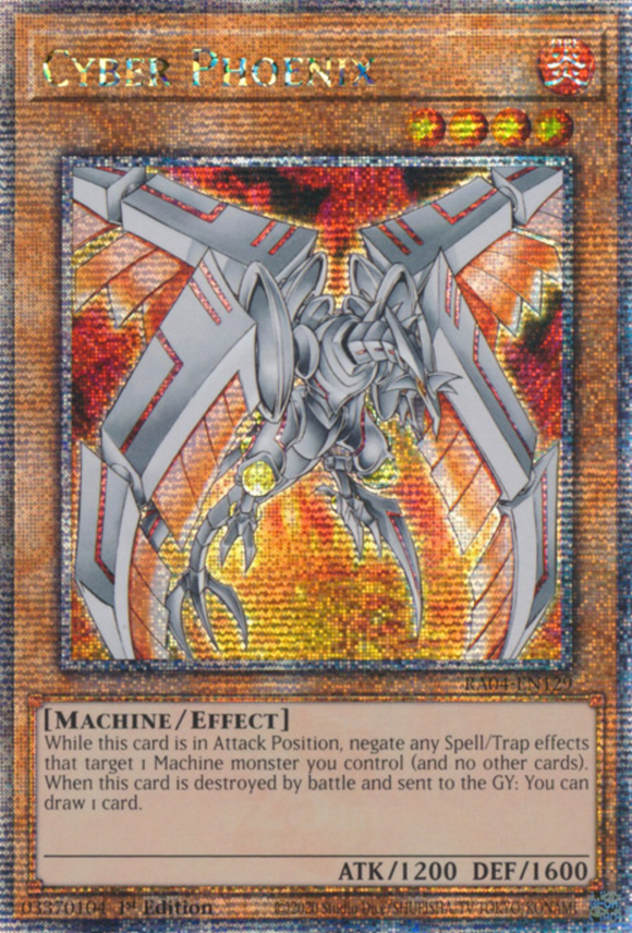 Cyber Phoenix - RA04-EN129 - Quarter Century Secret Rare 1st Edition