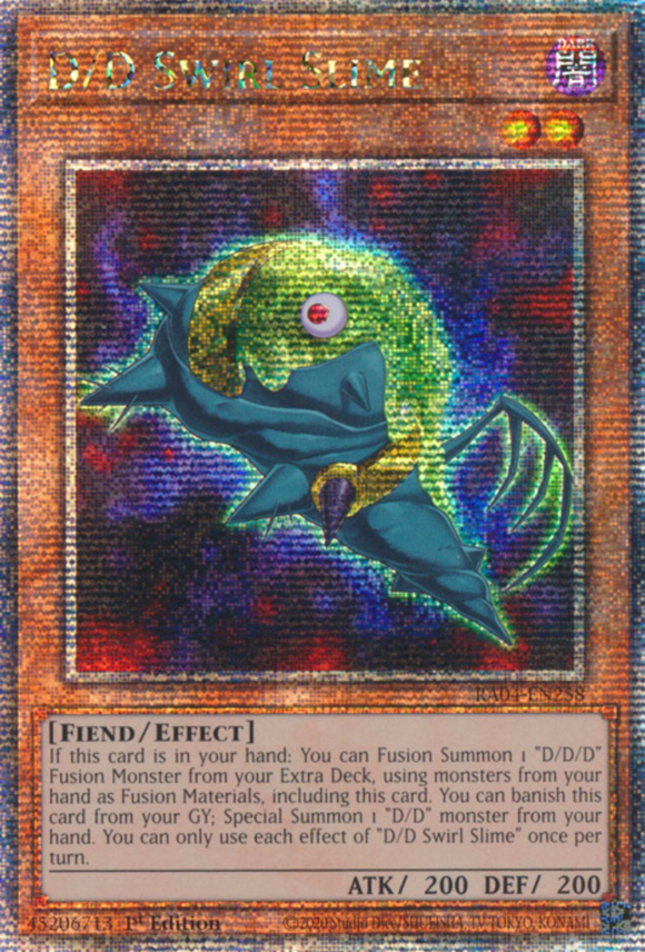 D/D Swirl Slime - RA04-EN258 - Quarter Century Secret Rare 1st Edition