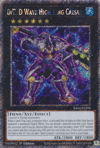 D/D/D Wave High King Caesar - RA04-EN290 - Platinum Secret Rare 1st Edition