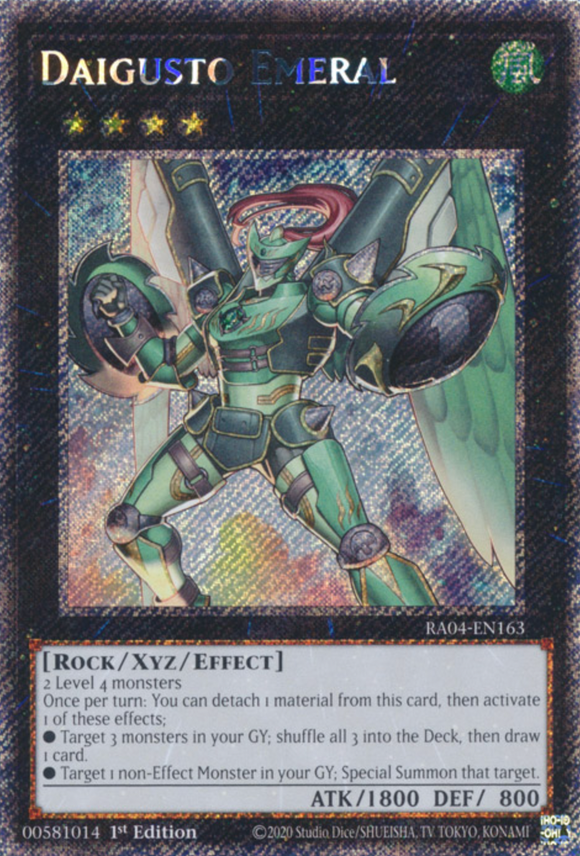Daigusto Emeral - RA04-EN163 - Platinum Secret Rare 1st Edition
