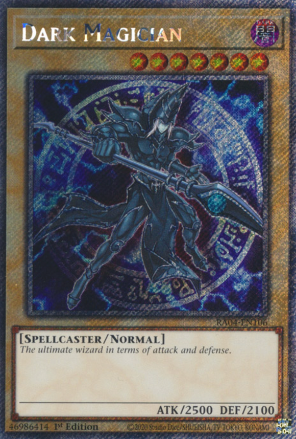 Dark Magician (Movie. Art) - RA04-EN106 - Platinum Secret Rare 1st Edition