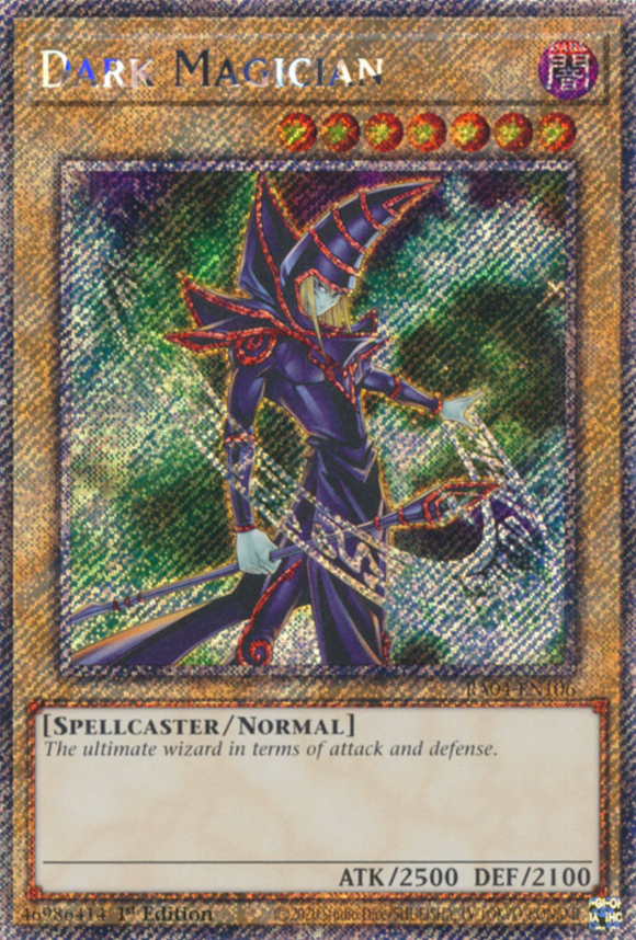 Dark Magician (Tin. Art) - RA04-EN106 - Platinum Secret Rare 1st Edition