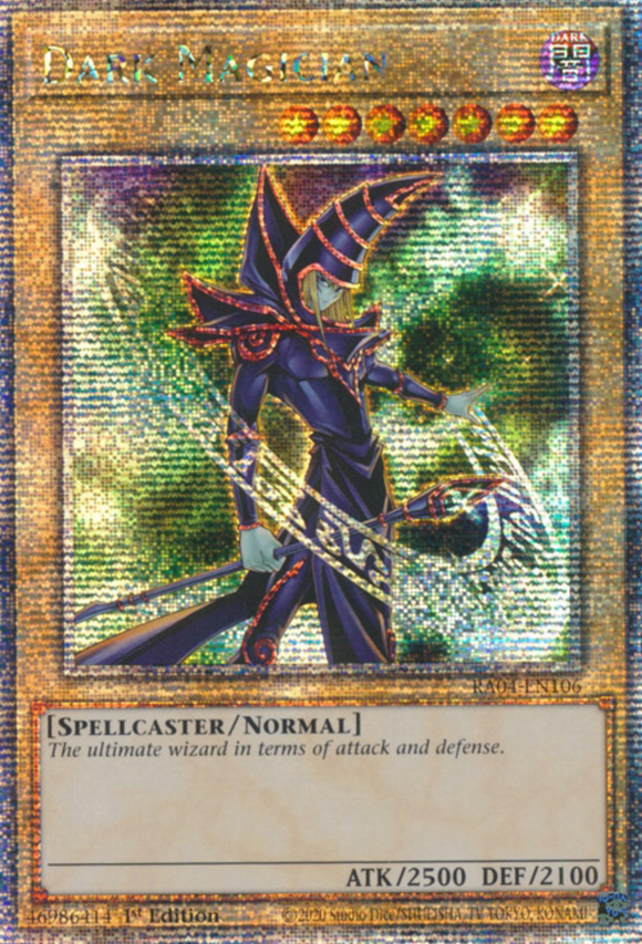 Dark Magician (Tin. Art) - RA04-EN106 - Quarter Century Secret Rare 1st Edition