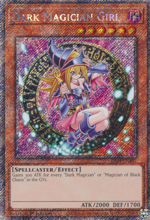 Dark Magician Girl (DPYG. Art) - RA04-EN107 - Platinum Secret Rare 1st Edition